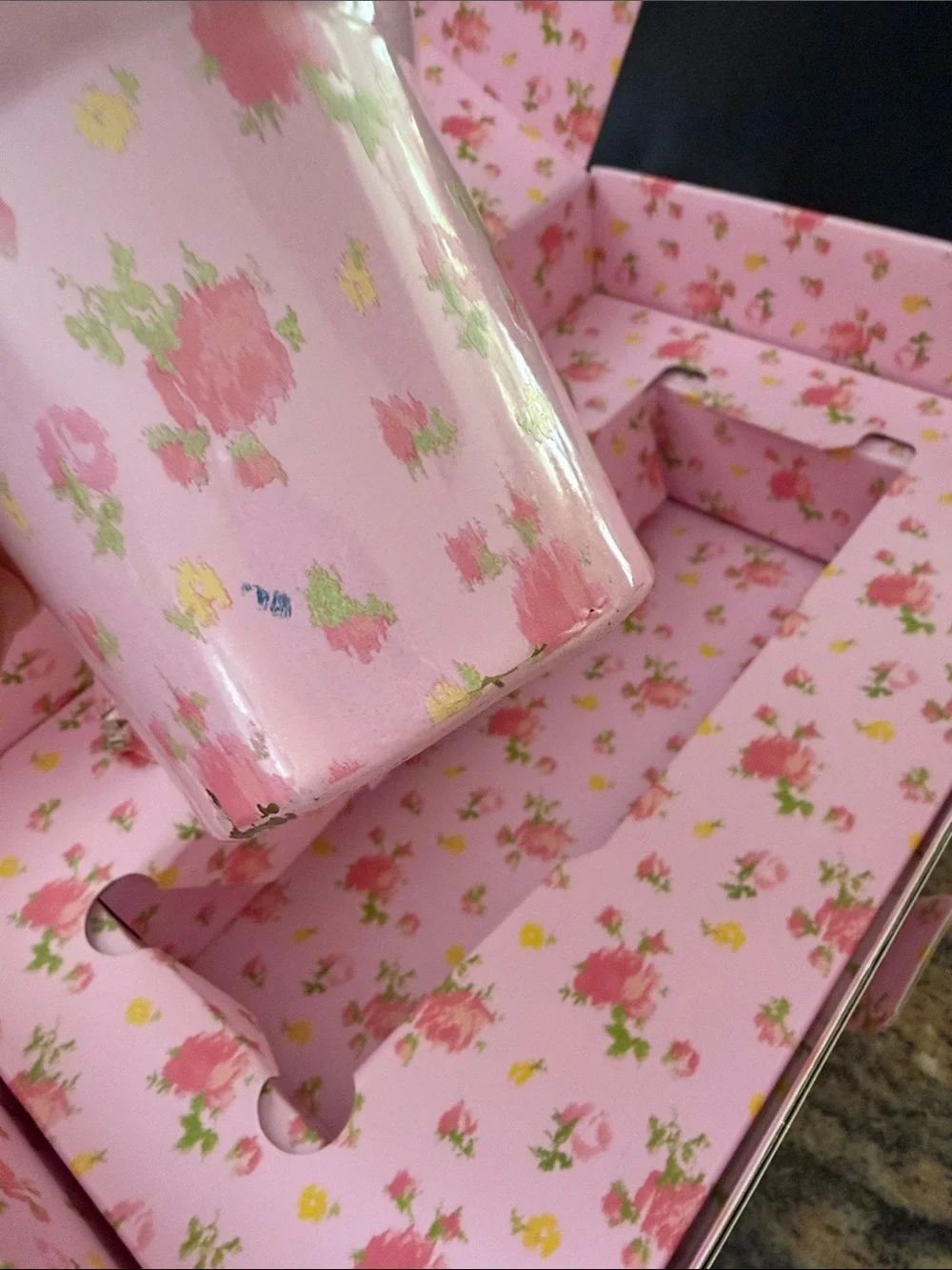 Love Shack Fancy Stanley Collab 30oz Pink Floral Tumbler with Bow Straw Topper - Picture 6 of 14